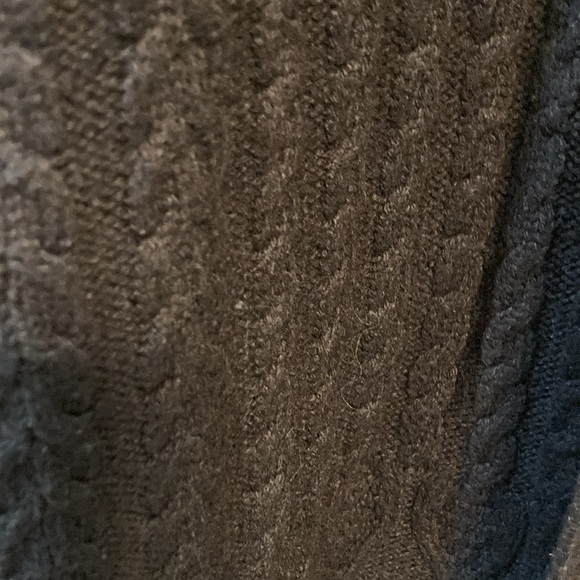 Chico's Brown Cable Knit Cardigan Sweater - Picture 3 of 5